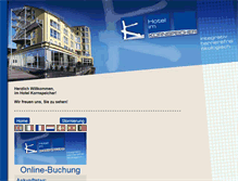 Tablet Screenshot of hotel-kornspeicher.de